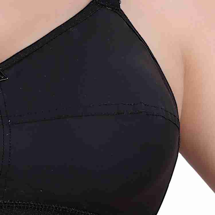 Trylo RIZA COTTONFIT-BLACK-38-F-CUP Women Full Coverage Non Padded