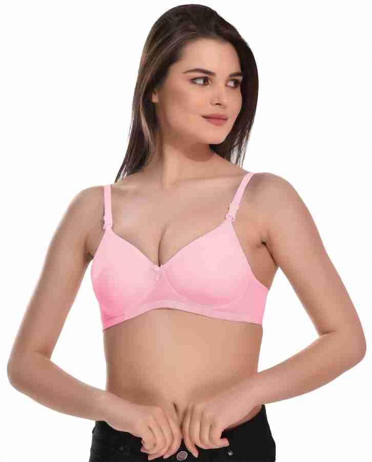 Buy Alishan Set Of 1 padding Cotton t-shirt bra Beige;Pink Online at Low  Prices in India 