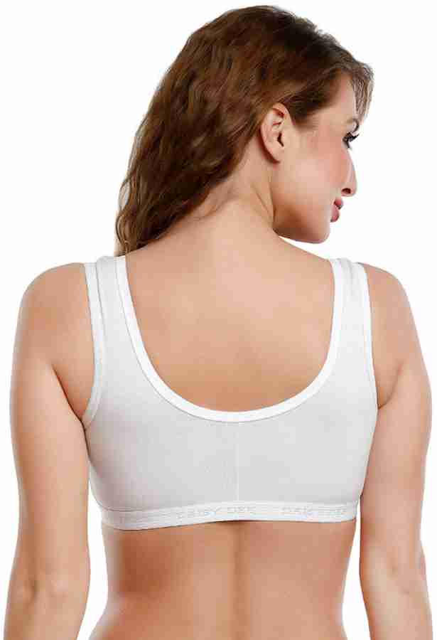 Buy DAISY DEE Women's Girls Cotton Non-Padded Non-Wired Full Coverage Sports  Bra (Beige_Size-30B) NLRA at