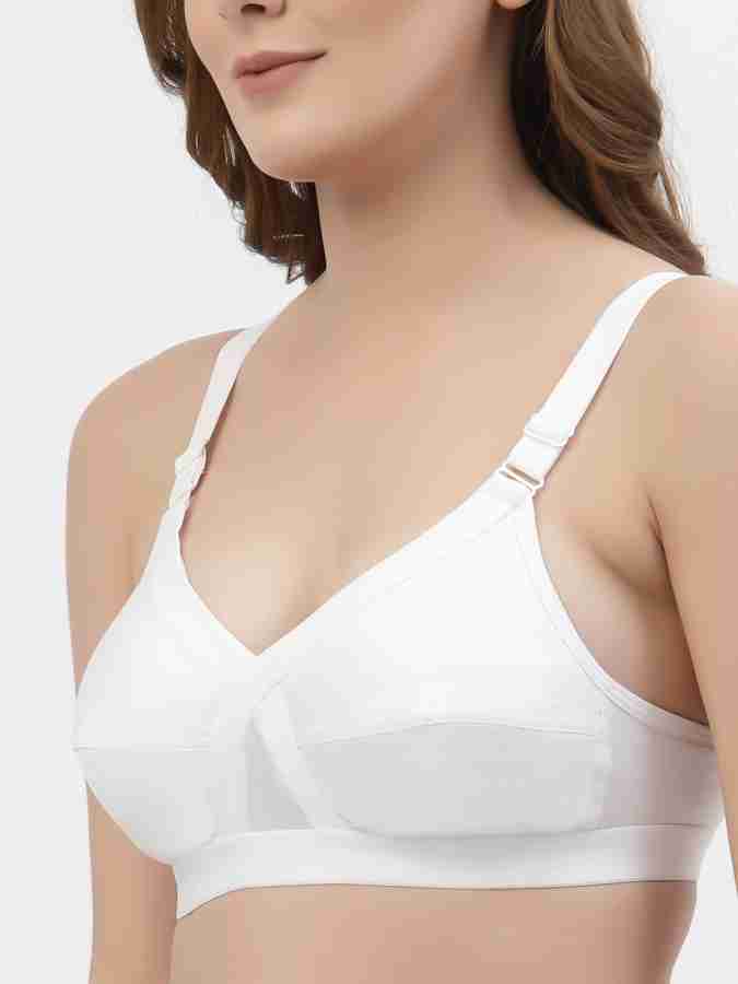 Buy Floret Double Layered Non Wired Full Coverage Super Support Bra - Lime  Green Skin at Rs.898 online