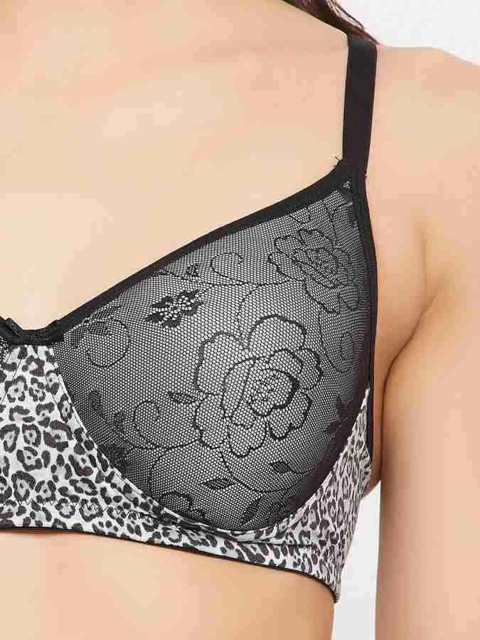 Buy Padded Non-Wired Full Cup Self-Patterned Bra in Black - Lace Online  India, Best Prices, COD - Clovia - BR2388P13