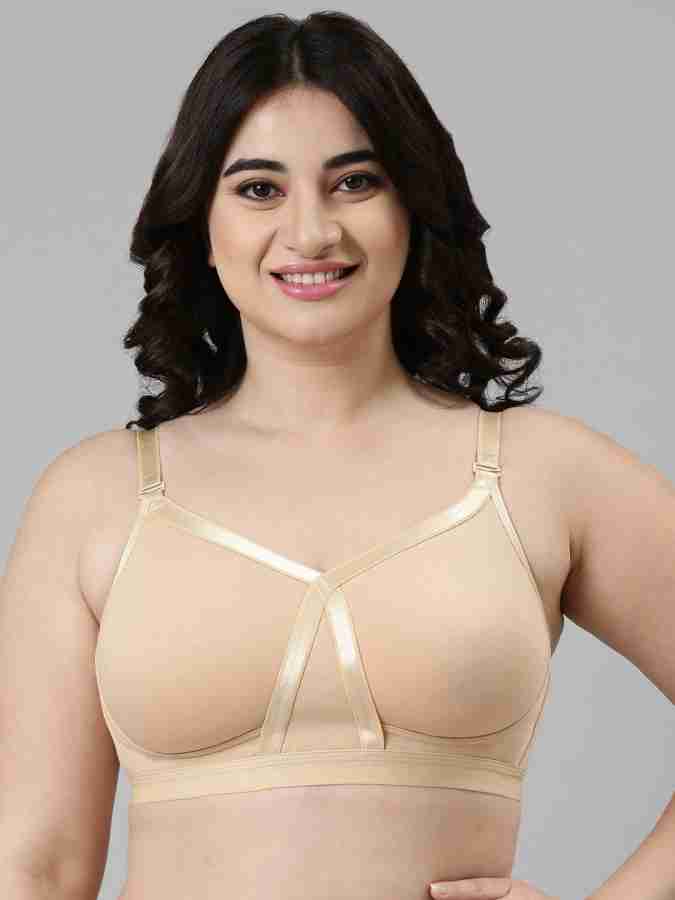 Buy Enamor Full Coverage, Wirefree A038 Engineered X-frame Lift Cotton  Women Full Coverage Non Padded Bra Online at Best Prices in India