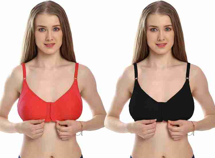 viyan enterprise FRONT HOOK OPEN BRA- PACK 2 MULTICOLOUR Women Full  Coverage Non Padded Bra - Buy viyan enterprise FRONT HOOK OPEN BRA- PACK 2  MULTICOLOUR Women Full Coverage Non Padded Bra