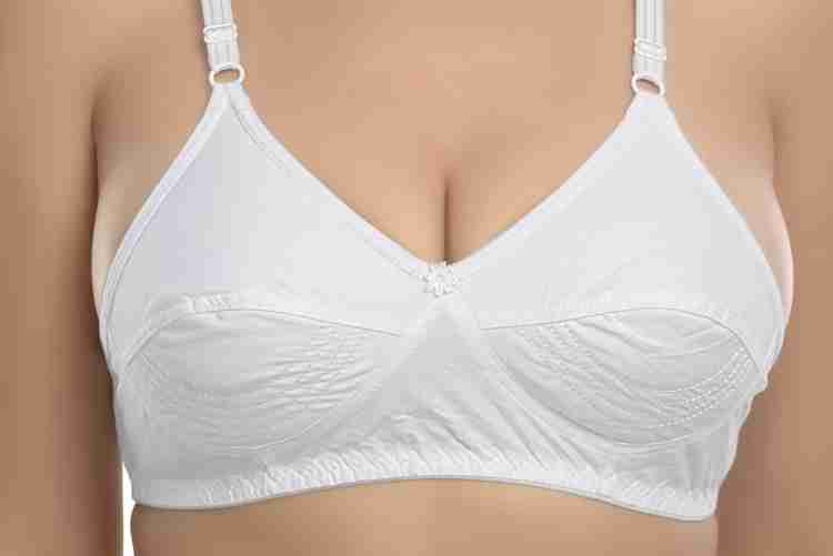 indiandeal White Women T-Shirt Non Padded Bra - Buy indiandeal
