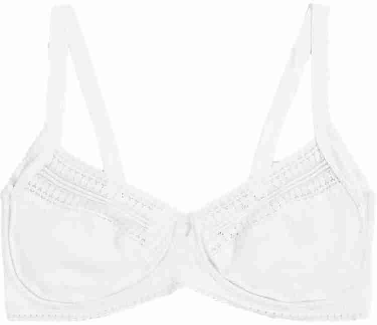 MARKS & SPENCER Anise Lace Wired Balcony Bra F-H T334747WHITE (40F) Women  Everyday Non Padded Bra - Buy MARKS & SPENCER Anise Lace Wired Balcony Bra  F-H T334747WHITE (40F) Women Everyday Non
