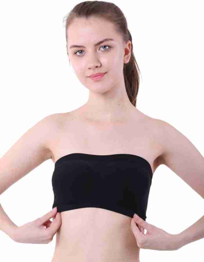 Peralent Women Non Padded Strapless Cotton Spandex tube Bra Women Bandeau/ Tube Non Padded Bra - Buy Peralent Women Non Padded Strapless Cotton  Spandex tube Bra Women Bandeau/Tube Non Padded Bra Online at