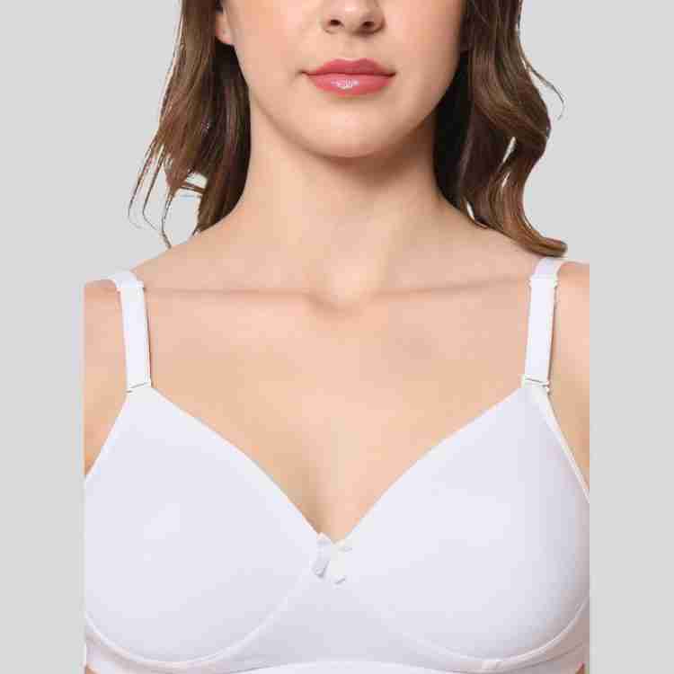 Bewild Full Coverage Padded Backless Transparent Strap Bra for Women and  Girls/Ladies/Cotton/Casual/t