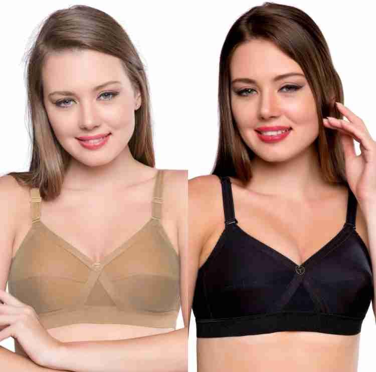 Trylo FRONT OPEN-GREY-40-D-CUP Women Full Coverage Non Padded Bra