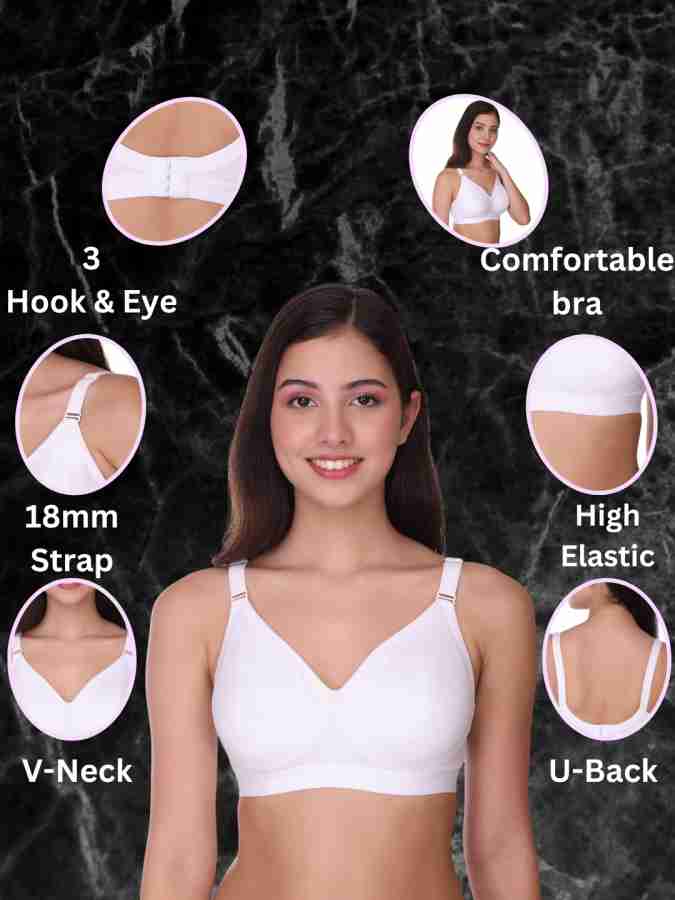 Buy POOJA RAGENEE Pack Of 3 Non Wired Non Padded All Day Comfort Seamless T  Shirt Bra - Bra for Women 23499760