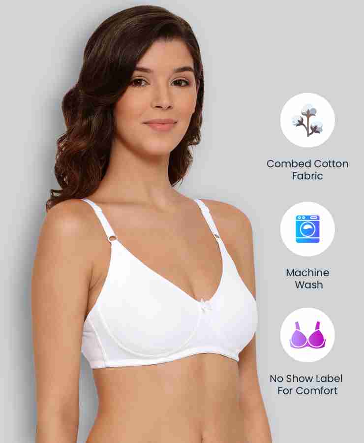 Lyra Seamless printed Stretchable Non Padded Bra 513 For Women Pack of 2