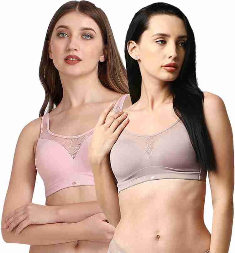 SOIE Women Full Coverage Lightly Padded Bra - Buy Brown SOIE Women