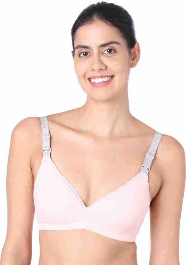 Motherly Women's 94% Cotton, 6% Spandex Lightly Padded Wire Free Maternity  Bra