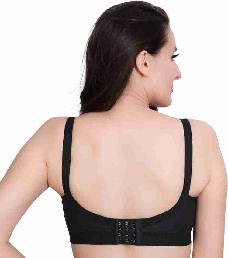 Trylo RIZA COTTONFIT-BLACK-36-D-CUP Women Full Coverage Non Padded