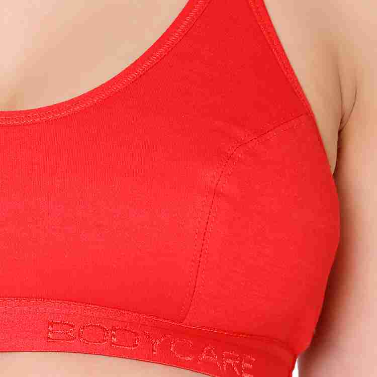 BODYCARE 1608RED Cotton, Spandex Full Coverage Sports Bra (32B, Red) in  Bhavnagar at best price by V Zone - Justdial