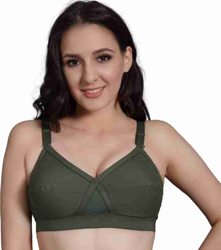 Trylo KPL 38 OLIVEGREEN G - Cup Women Full Coverage Non Padded Bra - Buy  Trylo KPL 38 OLIVEGREEN G - Cup Women Full Coverage Non Padded Bra Online  at Best Prices in India