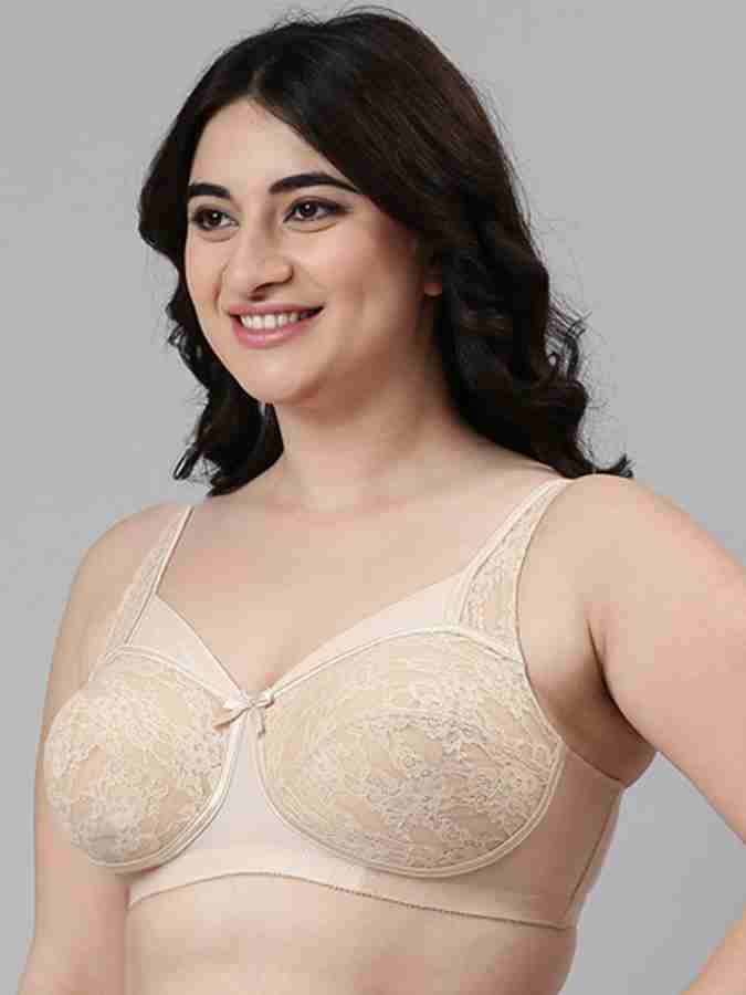 Buy Enamor F116 Lace Cami Push-up Bra for Women- Full Coverage