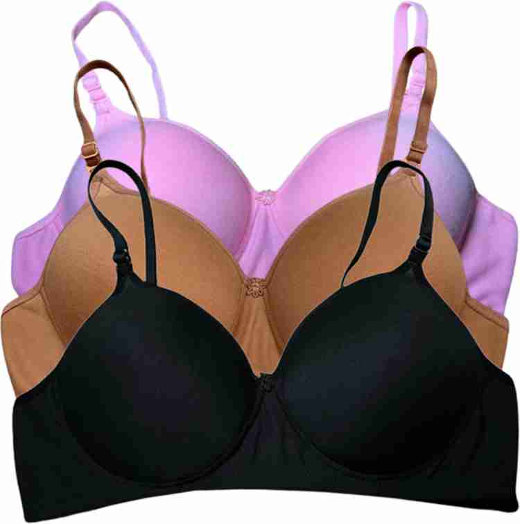 Buy Emosis Women Yellow Bralette Cotton Blend Heavily Padded Bra Pack of 1  (40) Online at Best Prices in India - JioMart.