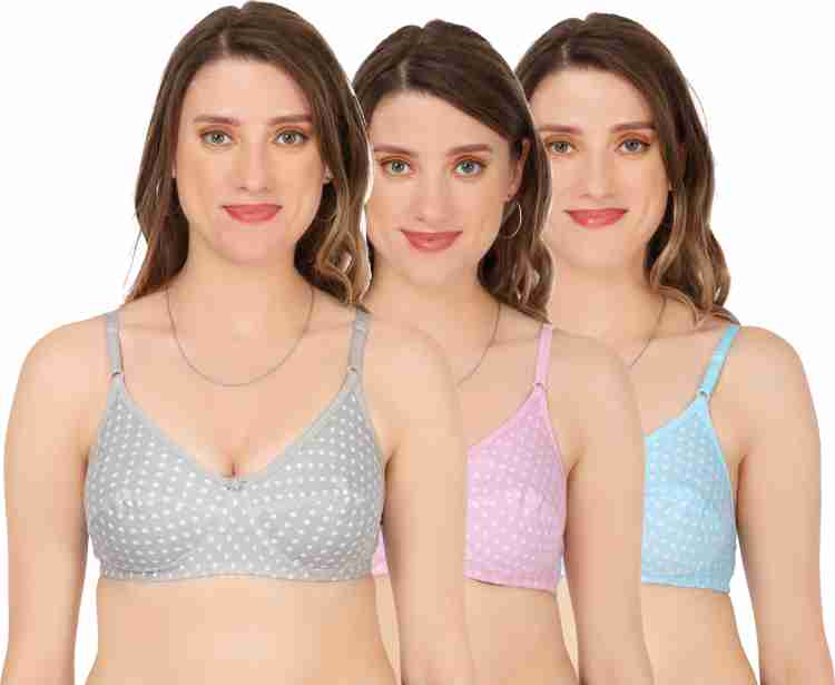 Corwin International Bra 28B Size For Girls Cotton Women Bralette Non  Padded Bra