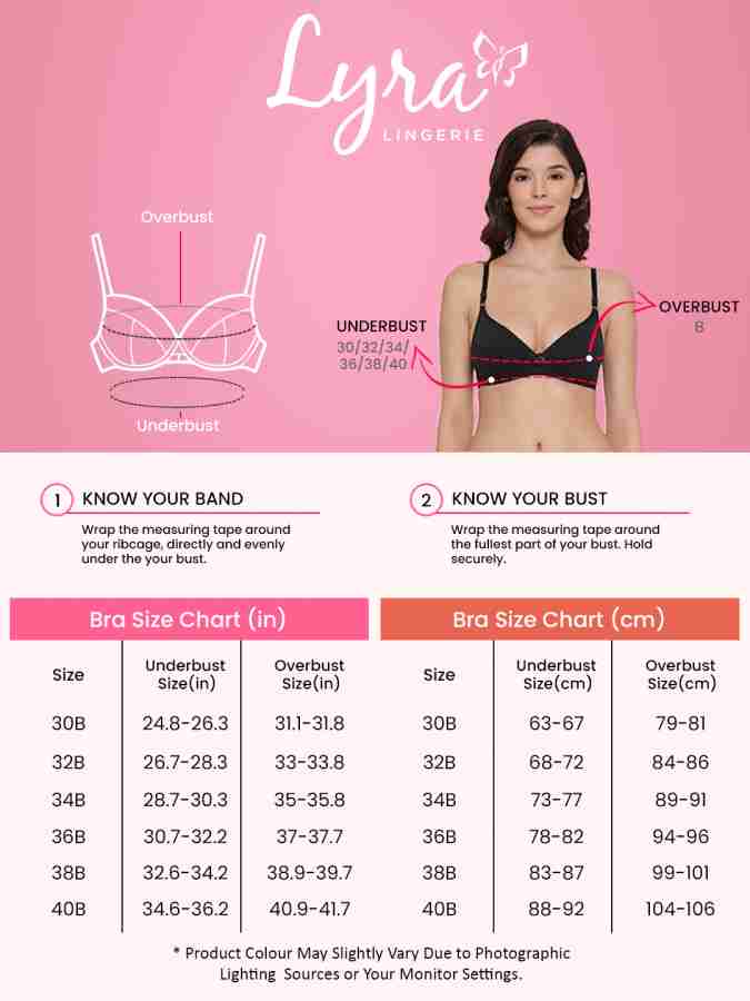 Buy Beige & Pink Bras for Women by LYRA Online