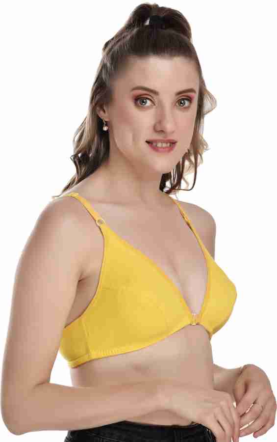DORKASM Front Closure Bras for Older Women Breathable Plus Size Push Up  Padded Front Close Bras for Women Pink 2XL