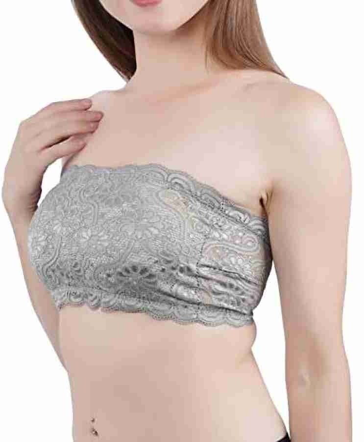 Womens Lace Lingerie Set Ladies Bras 40D Packs Adheasive Bra Padded Bandeau  Top Adhesive Breast Forms Baby Bath rts Ne Grey : : Fashion