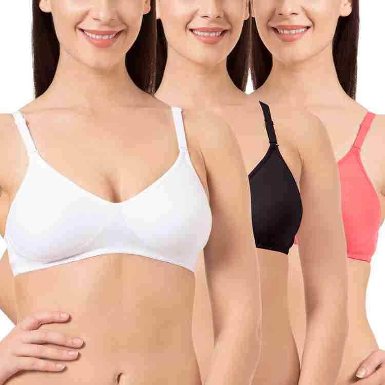 KOMLI Komli Non-Padded Cotton Rich Seamless Full Coverage Bra Women T-Shirt  Non Padded Bra - Buy KOMLI Komli Non-Padded Cotton Rich Seamless Full  Coverage Bra Women T-Shirt Non Padded Bra Online at