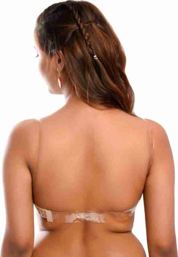 Oalirro Strapless Bras for Women Women's Fashion Solid Slim Backless Tanks  Top Short Breast Wrap Vest