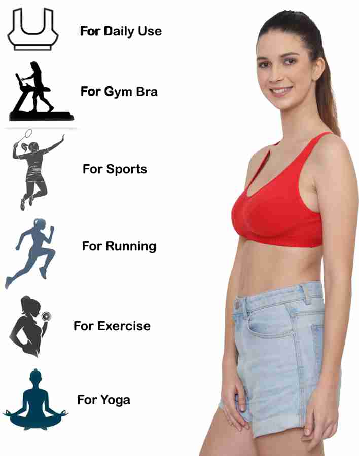STOGBULL Sports Bra combo pack for Gym Yoga Exercise Running Workout  regular daily use Women Sports Non Padded Bra - Buy STOGBULL Sports Bra  combo pack for Gym Yoga Exercise Running Workout
