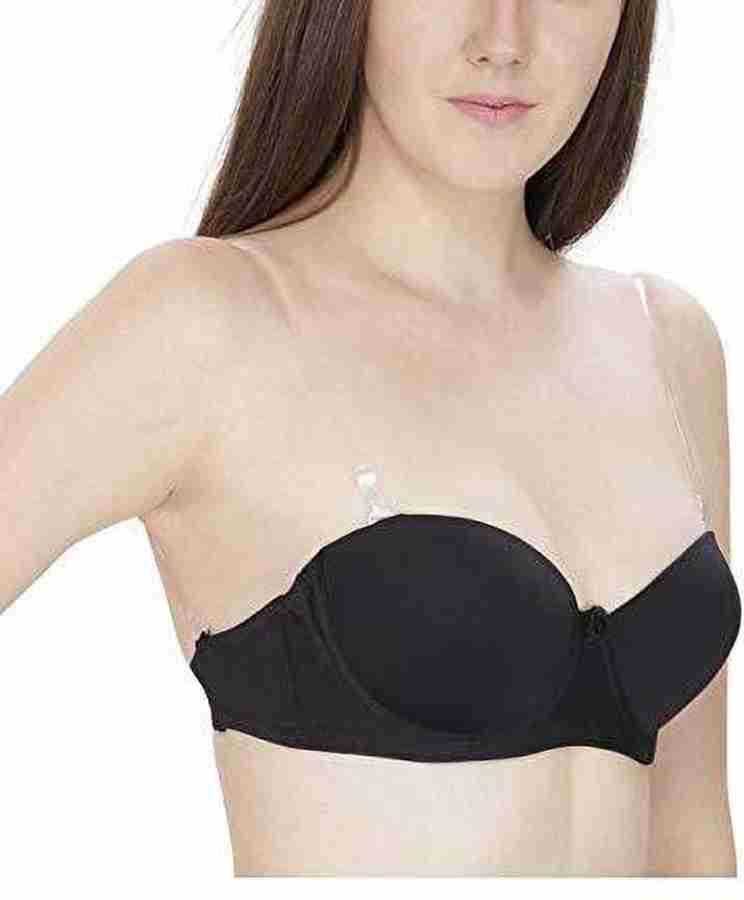 QAUKY Non-Padded under wired pushup Transparent Clear Back Strap bra for women  Women Balconette Non Padded Bra - Buy QAUKY Non-Padded under wired pushup Transparent  Clear Back Strap bra for women Women