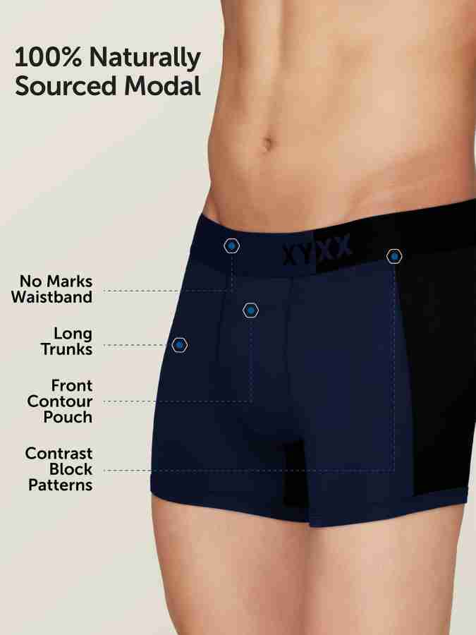 Men's Underwear, IntelliSoft Micro Modal Briefs, Microfiber Waistband,  Contour Front Pouch, Pack of 3 by XYXX