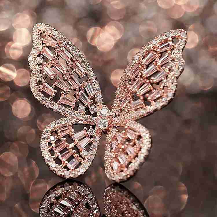 Rosegold Butterfly Brooches