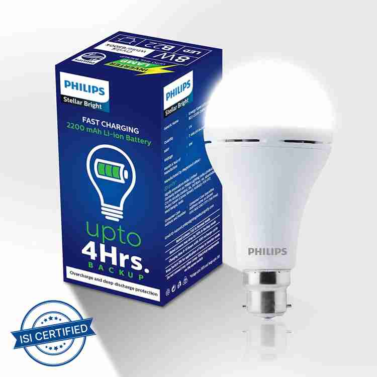 PHILIPS 8 W Standard B22 Inverter Bulb Price in India - Buy PHILIPS 8 W  Standard B22 Inverter Bulb online at