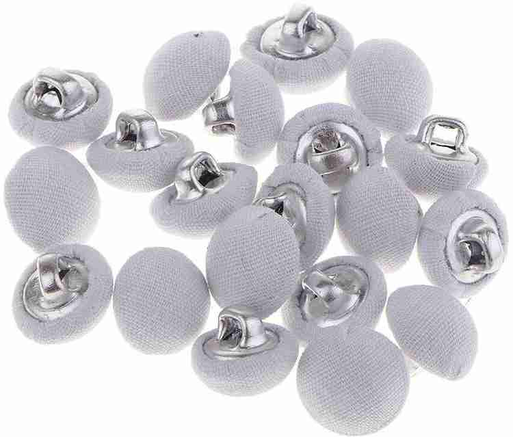 BNF 20Pcs Mushroom Cotton Fabric Covered Button for Sewing