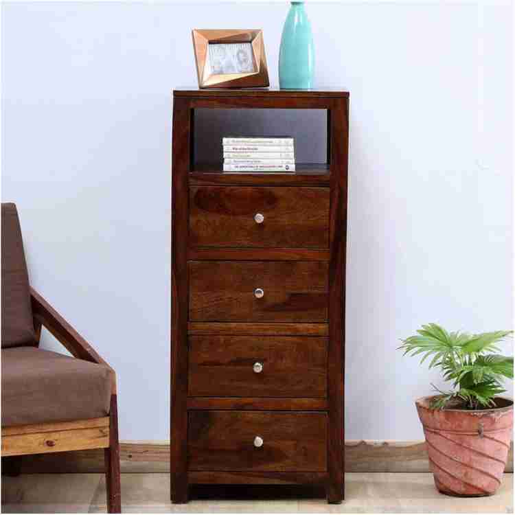 THE WOODEN CITY Sheesham Wood Cabinet Drawer for Living Room  Sideboard  with Bookcase Solid Wood Free Standing Chest of Drawers Price in India -  Buy THE WOODEN CITY Sheesham Wood Cabinet