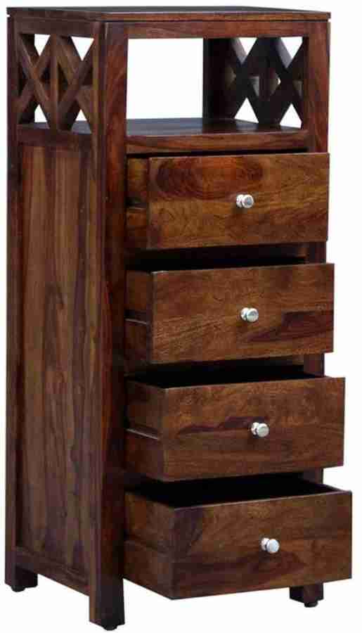 THE WOODEN CITY Sheesham Wood Cabinet Drawer for Living Room  Sideboard  with Bookcase Solid Wood Free Standing Chest of Drawers Price in India -  Buy THE WOODEN CITY Sheesham Wood Cabinet
