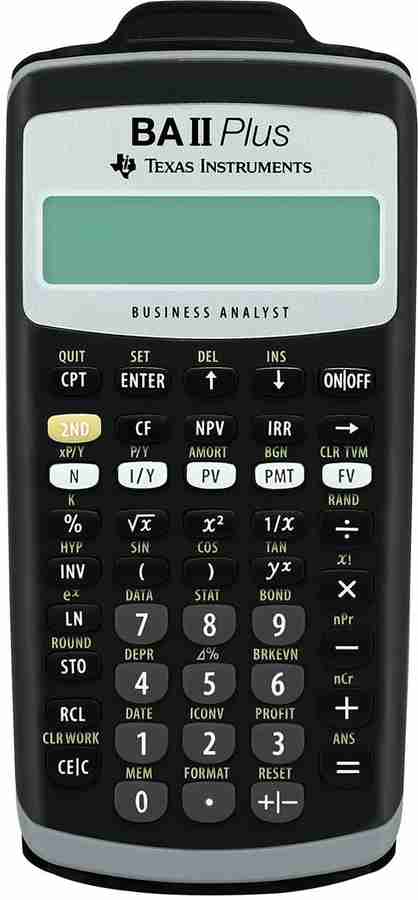 Ba 2 online plus calculator