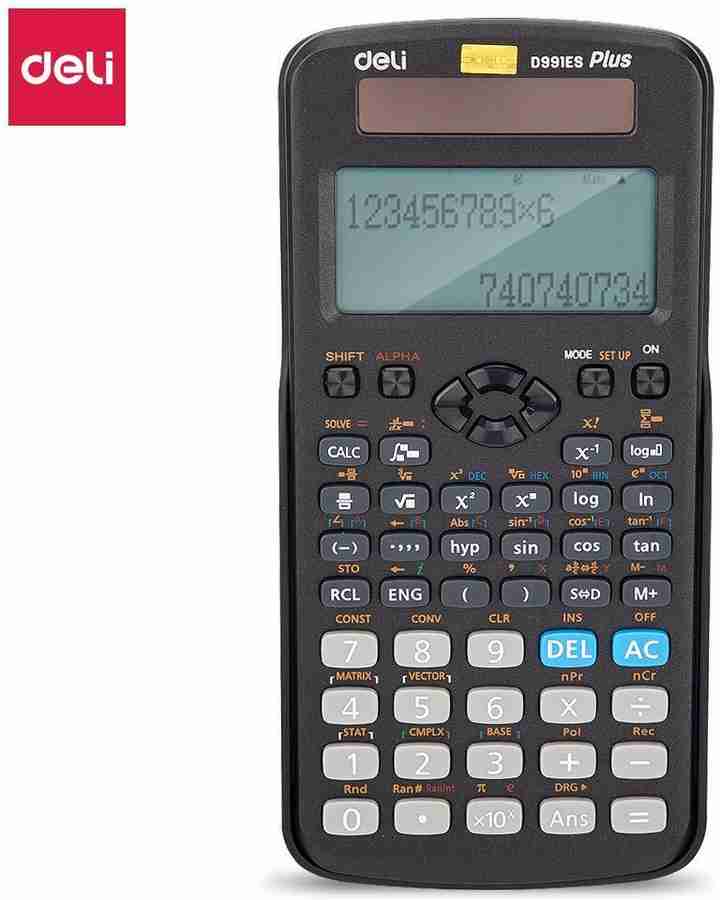 Flipkart Deli Scientific Calculator 3 Year Warranty 417 Function Textbook Display ANS Function Auto Manual Power Off Non Programmable Scientific Calculator Scientific