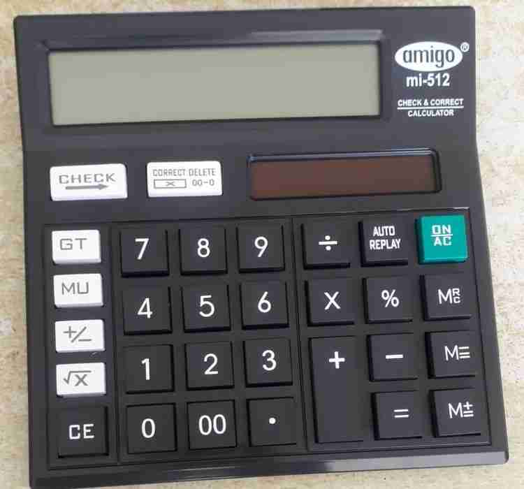 Flipkart Amigo AMIGO CALC Amigo MI 512 A 12 Digit Basic Calculator with All the Basic Functions 12 Digit Basic Calculator Basic