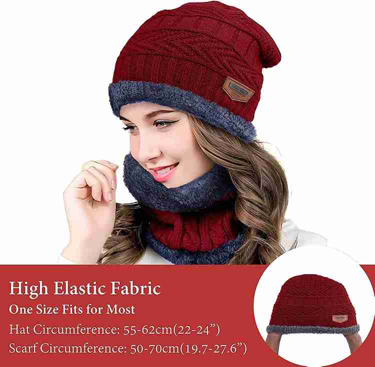 Branded top woolen cap