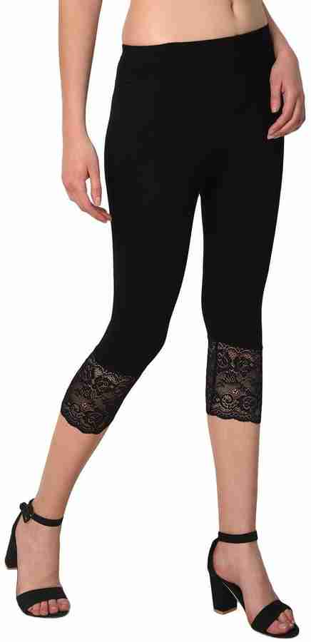Lace capri tights sales