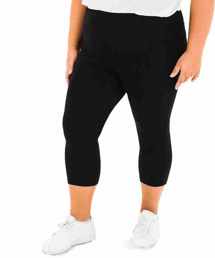 Zenana Women's Basic Capri Leggings 2 Pack, 4 Pack - (4pk, Black-XL) at   Women's Clothing store