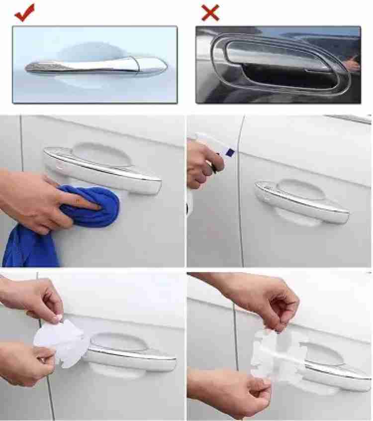 2 Car Door Roof Handle Protector Case Anti Slip Scratch Gloves Universal  Accessories For Bmw Subaru Tesla Citroen Haval Opel Ds3