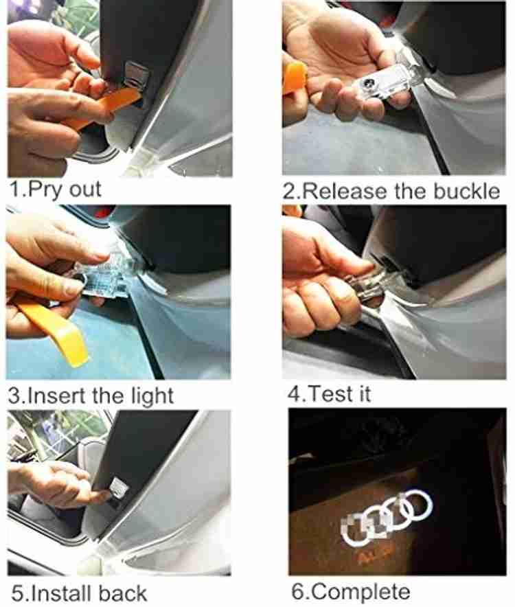 Audi logo deals door projector