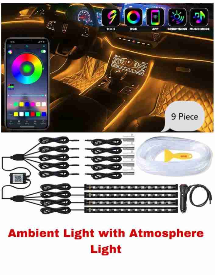 RohanEshop Multicolour Ambient Atmosphere Light For Car with