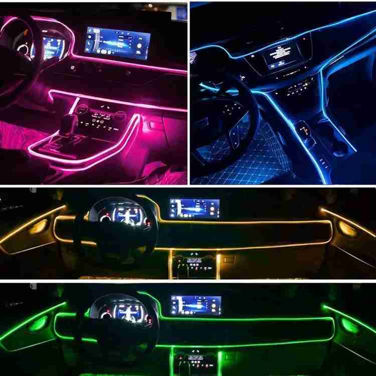 Auto Emporium Master 5 in1 RGB Car Interior LED Strip Lights Car