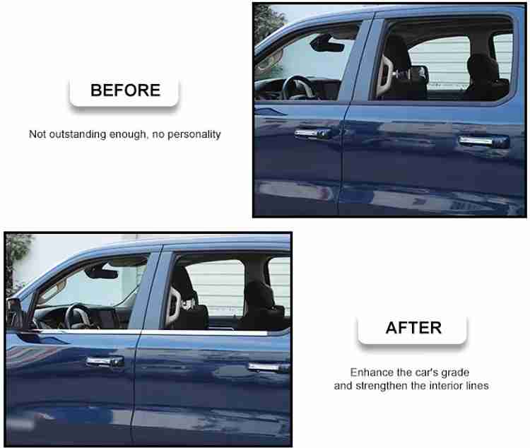 SPEED 99RPM Chrome Lower Window Garnish for Maruti EECO Pack of 1