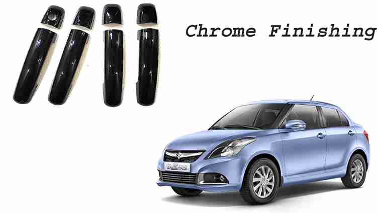 AmaBu Car black chrome Plated door handle catch cover for Maruti Swift Dzire 2010 16 Car Grab Handle Cover