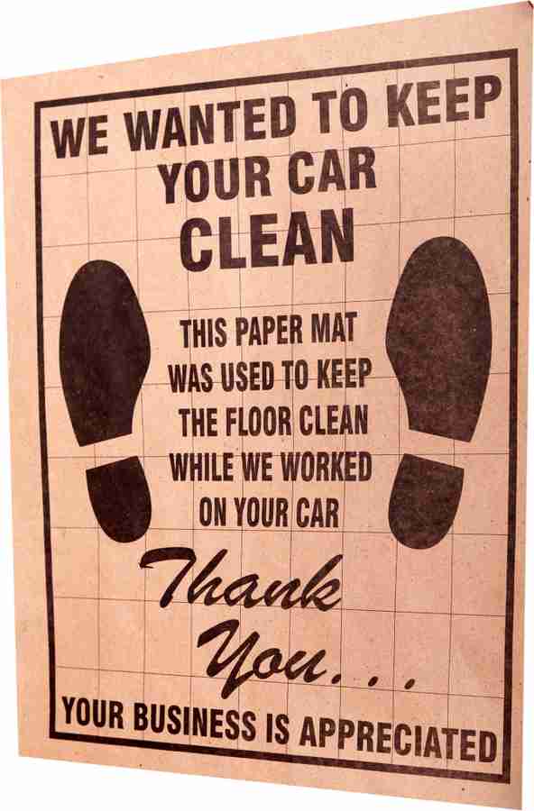 Paper cheap mats car
