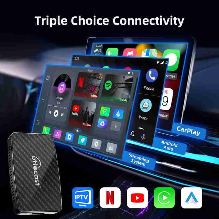 Ottocast Play2Video Pro Wireless CarPlay/Android Auto All-in-one 