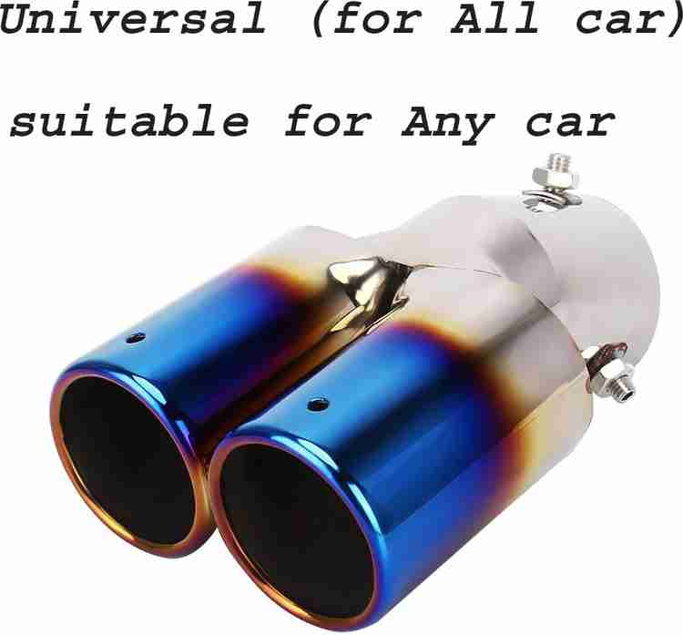 Amabu Car Stainless steel Dual exhaust Muffler silencer cover for